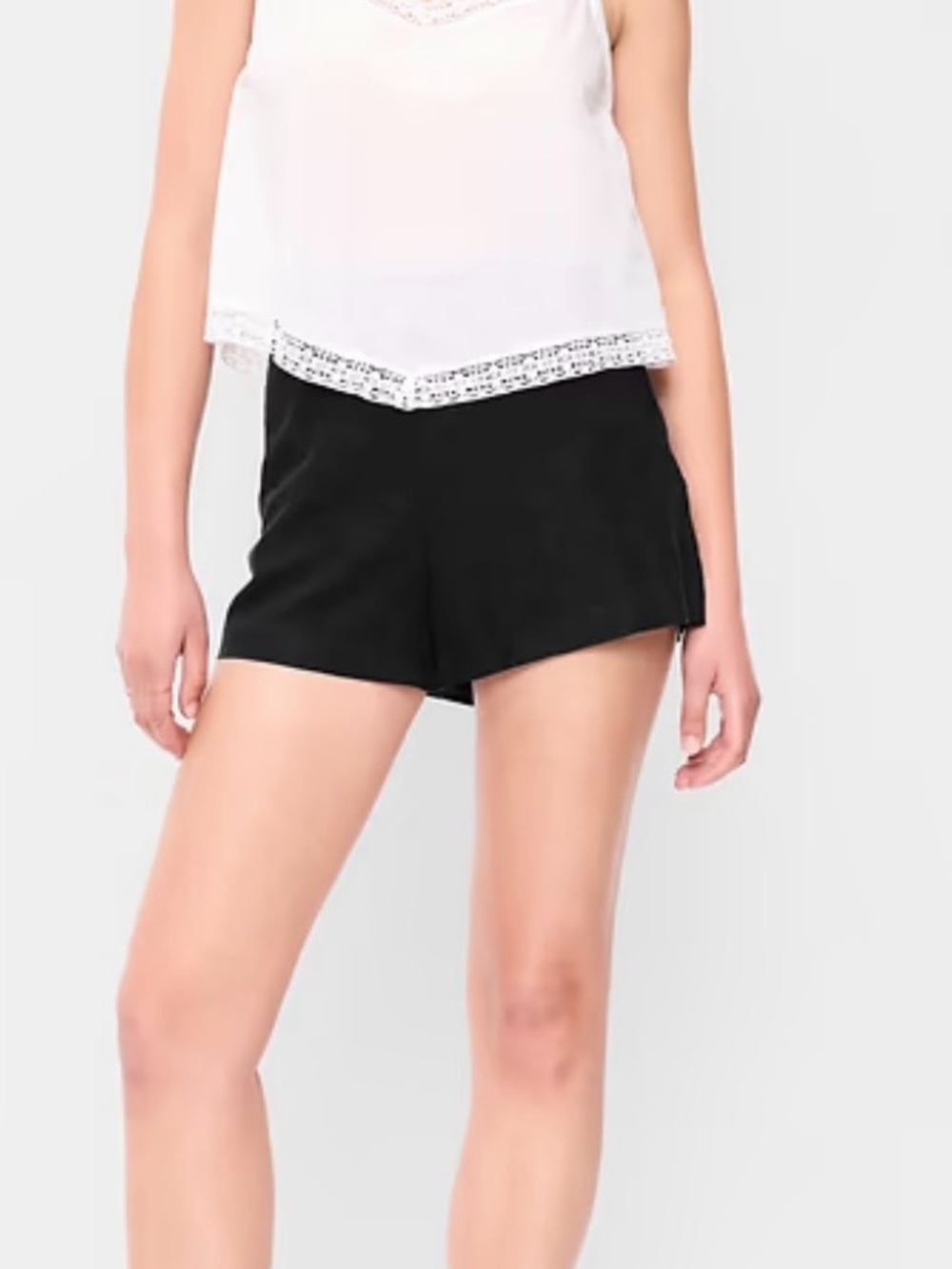 Old Navy Black Linen-Blend High-Waisted Micro Shorts